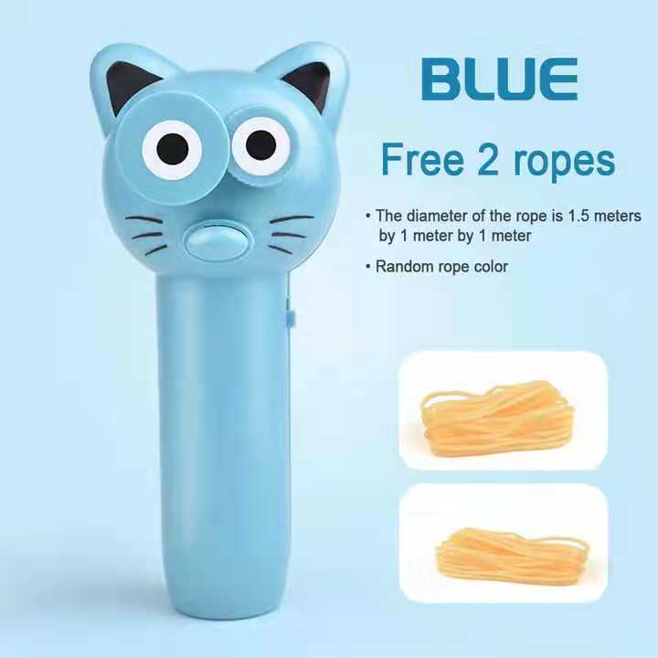 Cut Cat String Rope Launcher Propeller Toy