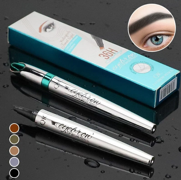 Eyebrow Pen 4 Fork Tip Tattoo Pencil